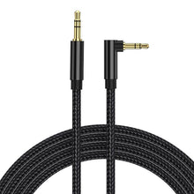 Load image into Gallery viewer, AUX Cable Jack 3.5mm Audio Jack Speaker Audio Cable Stereo Aux Cord 90 Degree Right Angle Aux Cable Compatible Cable For Headphones Car Tablets Speakers
