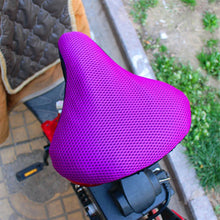 Load image into Gallery viewer, Cushion Replacement Pad Bike Saddle Racing 3D Mesh Anti-Slip Thickened Bicycle Seat Cover Soft Bike Seat Pad Comfort Road Bicycle Seat Covers Spin Bike Cycling Seat Cushions Indoor Outdoor Saddle
