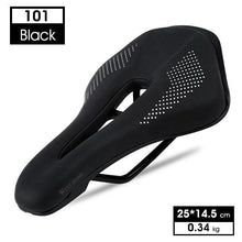 Load image into Gallery viewer, Leather Bike Saddle Road Bike Front Seat Cycling Saddles For Mens Breathable Hollow Cushion Bicycle Saddle Comfort Bike Saddle Ergonomic Waterproof Bicycle Seat For Road Bike Mountain Bike Seats
