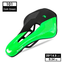 Load image into Gallery viewer, Leather Bike Saddle Road Bike Front Seat Cycling Saddles For Mens Breathable Hollow Cushion Bicycle Saddle Comfort Bike Saddle Ergonomic Waterproof Bicycle Seat For Road Bike Mountain Bike Seats
