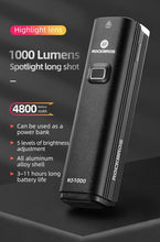 Load image into Gallery viewer, Bike Light Front Lamp USB Rechargeable LED 4800mAh Bicycle Light Waterproof Bicycle Light Set USB  Rechargeable Super Bright Bike Headlight For Night Riding Bracket 1000LM
