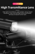 Load image into Gallery viewer, Bike Light Front Lamp USB Rechargeable LED 4800mAh Bicycle Light Waterproof Bicycle Light Set USB  Rechargeable Super Bright Bike Headlight For Night Riding Bracket 1000LM
