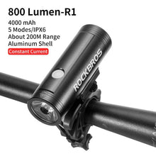 Load image into Gallery viewer, Bike Light Front Lamp USB Rechargeable LED 4800mAh Bicycle Light Waterproof Bicycle Light Set USB  Rechargeable Super Bright Bike Headlight For Night Riding Bracket 1000LM
