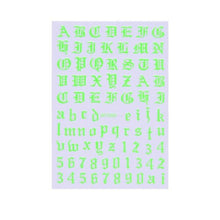 Load image into Gallery viewer, New Super Thin Self-Adhesive  Letter 3d Nail Decal Stickers Manicure Nail Art Decoration Accessories Holographic Old English Character Nail Self-Adhesive Sticker English Font Design Manicure Design Water Sliders Decorations Accessories
