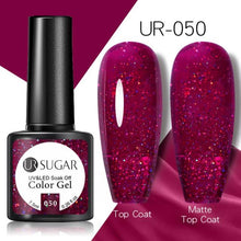 Load image into Gallery viewer, Popular 2022 Modern New Elegant Silver Purple Nail Gel Polish 7.5ml UV Manicuring Elegant Glossy Colororful Stylish Nail Design For Women
