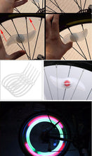 Load image into Gallery viewer, Bike Spoke Light Bicycle Wire Tyre Silicone LED Cycling Wheel Wire Warning Glowing Lamp Ultra Bright Waterproof Bicycle Spoke Lights Cycling Decoration Safety Warning Tire Strip Light
