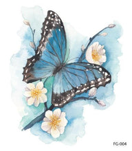 Load image into Gallery viewer, 1 Pc Butterfly 3D Temporary Tattoo 52 Style Waterproof Butterfly Tattoos Stickers Temporary Colorful Design For Womens

