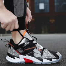 Load image into Gallery viewer, Unisex Modern Breathable Soft High Top Basketball Shoes Outdoor Street Sneakers Men Fashion Rainbow Basketball Shoes Fashion Sports Shoes Breathable Non-Slip Soft Sneakers

