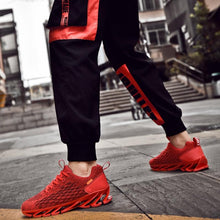 Load image into Gallery viewer, Men's Breathable Mesh Lace Running Shoes Outdoor Fitness Training Sports Shoes Non-slip Wear-resistant Casual Couple Sport Running Athletic Non Slip Fashion Sneakers

