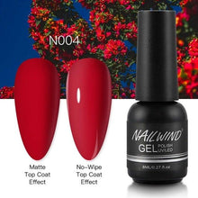 Load image into Gallery viewer, NEW TREND Modern fashion Red Gel Nail Polish For Nails  Permanent UV LED 8ml Matte Glossy High Quality Fashion Design For Women and Ladies

