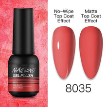 Load image into Gallery viewer, NEW TREND Modern fashion Red Gel Nail Polish For Nails  Permanent UV LED 8ml Matte Glossy High Quality Fashion Design For Women and Ladies
