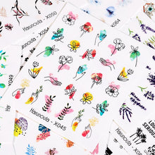 Load image into Gallery viewer, Nails Sticker Nail Art Decorations Flowers Leaves Decals Water Transfer Sliders Woman Face Fruit Foil Manicures Wraps  Water Transfer Nail Decals Sticker For Pretty Girl Self-Adhesive Nail Decals Designer Nail Stickers for Acrylic Decal
