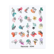 Load image into Gallery viewer, Nails Sticker Nail Art Decorations Flowers Leaves Decals Water Transfer Sliders Woman Face Fruit Foil Manicures Wraps  Water Transfer Nail Decals Sticker For Pretty Girl Self-Adhesive Nail Decals Designer Nail Stickers for Acrylic Decal
