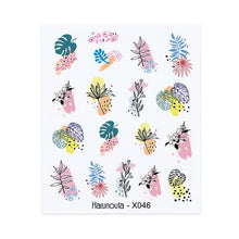 Load image into Gallery viewer, Nails Sticker Nail Art Decorations Flowers Leaves Decals Water Transfer Sliders Woman Face Fruit Foil Manicures Wraps  Water Transfer Nail Decals Sticker For Pretty Girl Self-Adhesive Nail Decals Designer Nail Stickers for Acrylic Decal
