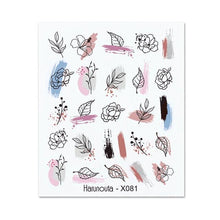 Load image into Gallery viewer, Nails Sticker Nail Art Decorations Flowers Leaves Decals Water Transfer Sliders Woman Face Fruit Foil Manicures Wraps  Water Transfer Nail Decals Sticker For Pretty Girl Self-Adhesive Nail Decals Designer Nail Stickers for Acrylic Decal
