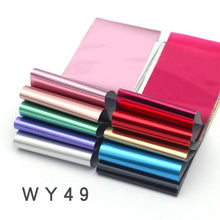 Load image into Gallery viewer, Holographic Nail Foil Transfer Set Sticker Decal Nail Art Foils Designer Marble Nail Decoration Sliders Wraps Manicure  Women Kids Girls Manicure Decoration Nail Art Supplies 3D Self-Adhesive Nail Decals Designer Nail Stickers for Acrylic Nails
