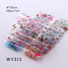 Load image into Gallery viewer, Holographic Nail Foil Transfer Set Sticker Decal Nail Art Foils Designer Marble Nail Decoration Sliders Wraps Manicure  Women Kids Girls Manicure Decoration Nail Art Supplies 3D Self-Adhesive Nail Decals Designer Nail Stickers for Acrylic Nails
