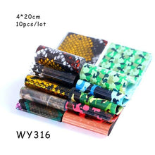 Load image into Gallery viewer, Holographic Nail Foil Transfer Set Sticker Decal Nail Art Foils Designer Marble Nail Decoration Sliders Wraps Manicure  Women Kids Girls Manicure Decoration Nail Art Supplies 3D Self-Adhesive Nail Decals Designer Nail Stickers for Acrylic Nails
