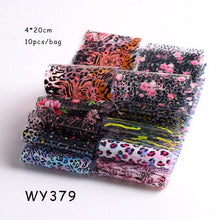 Load image into Gallery viewer, Holographic Nail Foil Transfer Set Sticker Decal Nail Art Foils Designer Marble Nail Decoration Sliders Wraps Manicure  Women Kids Girls Manicure Decoration Nail Art Supplies 3D Self-Adhesive Nail Decals Designer Nail Stickers for Acrylic Nails
