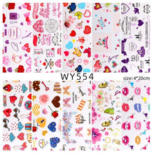 Load image into Gallery viewer, Holographic Nail Foil Transfer Set Sticker Decal Nail Art Foils Designer Marble Nail Decoration Sliders Wraps Manicure  Women Kids Girls Manicure Decoration Nail Art Supplies 3D Self-Adhesive Nail Decals Designer Nail Stickers for Acrylic Nails
