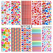 Load image into Gallery viewer, Holographic Nail Foil Transfer Set Sticker Decal Nail Art Foils Designer Marble Nail Decoration Sliders Wraps Manicure  Women Kids Girls Manicure Decoration Nail Art Supplies 3D Self-Adhesive Nail Decals Designer Nail Stickers for Acrylic Nails

