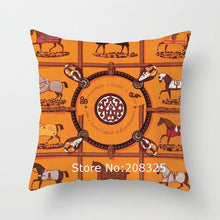 Load image into Gallery viewer, New Horse Cushion Cover Short Plus Luxury Horse Cotton Linen Decorative Pillowcase Cushion Decorative Pillows  Covers for Home Sofa Couch Car Bedrooms 45x45cm
