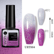 Load image into Gallery viewer, Thermal Shiny Nail Polish Change Color Effect Gel UV Semi Permanent Stylish Three Layer Effect For Womens
