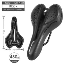 Load image into Gallery viewer, Bike Saddle Mountain Road Bike Seat PU Leather Gel Filled Cycling Cushion Comfortable Shockproof Bicycle Saddle Seat Cushion For Men Comfort Bike Saddle Anti-Slip Bicycle Saddle Waterproof Bicycle Seat For Mountain Bike Seat
