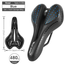 Load image into Gallery viewer, Bike Saddle Mountain Road Bike Seat PU Leather Gel Filled Cycling Cushion Comfortable Shockproof Bicycle Saddle Seat Cushion For Men Comfort Bike Saddle Anti-Slip Bicycle Saddle Waterproof Bicycle Seat For Mountain Bike Seat
