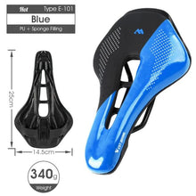 Load image into Gallery viewer, Bike Saddle Mountain Road Bike Seat PU Leather Gel Filled Cycling Cushion Comfortable Shockproof Bicycle Saddle Seat Cushion For Men Comfort Bike Saddle Anti-Slip Bicycle Saddle Waterproof Bicycle Seat For Mountain Bike Seat
