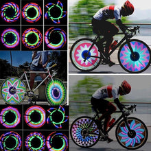 Load image into Gallery viewer, Bicycle Light Cycling Bike Tire Wheel Valve LED Flash Spoke Warning Light Lamp Bike Spoke Decorations Wheel Lights Ultra Bright Waterproof Bicycle Spoke Lights Cycling Decoration Safety Warning Flashlight
