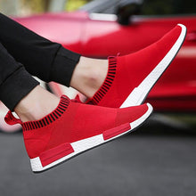 Load image into Gallery viewer, Men's Breathable Running Shoes Casual Fashion Outdoor White Espadrilles Sports Shoes Light Socks Lightweight Breathable Walking Running Shoes Mesh Workout Casual Sports Men's Jogging Sneakers
