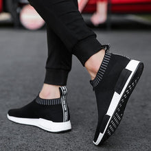 Load image into Gallery viewer, Men's Breathable Running Shoes Casual Fashion Outdoor White Espadrilles Sports Shoes Light Socks Lightweight Breathable Walking Running Shoes Mesh Workout Casual Sports Men's Jogging Sneakers
