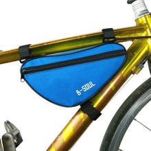 Load image into Gallery viewer, Bicycle Bag Waterproof Bike Triangle Bag Storage Mobile Phone Cycling Bag Bike Tube Pouch Holder Accessories Bike Frame Storage Bag Water Resistant Cycling Handlebar Top Tube Bag Under Seat Pouch Strap-On Adjustable Install Position
