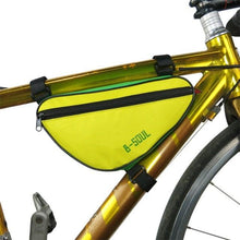 Load image into Gallery viewer, Bicycle Bag Waterproof Bike Triangle Bag Storage Mobile Phone Cycling Bag Bike Tube Pouch Holder Accessories Bike Frame Storage Bag Water Resistant Cycling Handlebar Top Tube Bag Under Seat Pouch Strap-On Adjustable Install Position
