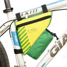 Load image into Gallery viewer, Bicycle Bag Waterproof Bike Triangle Bag Storage Mobile Phone Cycling Bag Bike Tube Pouch Holder Accessories Bike Frame Storage Bag Water Resistant Cycling Handlebar Top Tube Bag Under Seat Pouch Strap-On Adjustable Install Position
