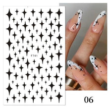 Load image into Gallery viewer, Gold 3D Nail Sticker Curve Stripe Lines Nails Stickers Gradient Adhesive Striping Tape Nail Foil Nail Art Stickers Decals Silver Strip Line Nail Decal Self-Adhesive 3D Wave Decal Decoration Metallic Curve Design Decoration for Women Girls
