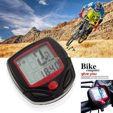 Load image into Gallery viewer, 1PC Bike Computer With LCD Digital Display Waterproof Odometer Speedometer Cycling Stopwatch Riding Accessories Multi-Function Bicycle Computer For Mountain Bikes Road Bikes Electronic Bikes Accessories
