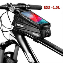 Load image into Gallery viewer, Bike Bag Frame Front Top Tube Waterproof Hard Shell Cycling Bag Touch Screen Phone Case Bicycle Accessories Bike Phone Mount Bag Cycling Waterproof Front Frame Top Tube Handlebar Bag With Touch Screen Holder Case
