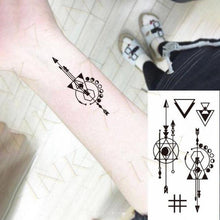Load image into Gallery viewer, Modern Small Tattoo Sun Moon Heart Waterproof Temporary Tattoos High Quality Design For Womens
