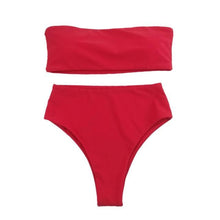Load image into Gallery viewer, Bikini Set Summer Swimwear Beach Women's Swimsuit Bathing Suit Push Up Brazilian Bikini Women’s Two-Piece  Strapless Padded High Cut Bathing Suit Swimwear
