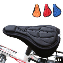 Load image into Gallery viewer, Mountain Bike 3D Saddle Cover Thick Breathable Super Soft Bicycle Seat Cushion Silicone Sponge Gel Seat Cover With Gel Padding And Memory Foam Bike Seat Cushion Cover Pad  For Bicycle Seat Saddle
