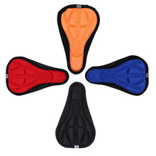 Load image into Gallery viewer, Mountain Bike 3D Saddle Cover Thick Breathable Super Soft Bicycle Seat Cushion Silicone Sponge Gel Seat Cover With Gel Padding And Memory Foam Bike Seat Cushion Cover Pad  For Bicycle Seat Saddle

