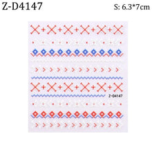 Load image into Gallery viewer, 5D Sweater Nail Sticker Acrylic Engraved Winter Charm Designs Beauty Cloth Christmas Patterns Nails Art Decoration Tools  Nail Art Stickers Decor Tip Transfer Nail Decals Sticker For Pretty Girl Self-Adhesive Nail Decals Designer Nail Stickers
