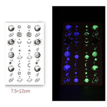 Load image into Gallery viewer, Fashion Luminous Sticker Tattoos Waterproof Temporary Different Luxury Tattoos For Womens Mens Kids
