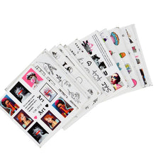 Load image into Gallery viewer, Water Decal Nail Art Decorations Nail Sticker Tattoo Full Cover Beauty Decals Manicure Supplies Accessories  Women Kids Girls Manicure Decoration Nail Art Supplies 3D Self-Adhesive Nail Decals Designer Nail Stickers for Acrylic Nails
