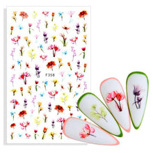 Load image into Gallery viewer, Water Decal Nail Art Decorations Nail Sticker Tattoo Full Cover Beauty Decals Manicure Supplies Accessories  Women Kids Girls Manicure Decoration Nail Art Supplies 3D Self-Adhesive Nail Decals Designer Nail Stickers for Acrylic Nails

