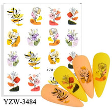 Load image into Gallery viewer, Water Decal Nail Art Decorations Nail Sticker Tattoo Full Cover Beauty Decals Manicure Supplies Accessories  Women Kids Girls Manicure Decoration Nail Art Supplies 3D Self-Adhesive Nail Decals Designer Nail Stickers for Acrylic Nails
