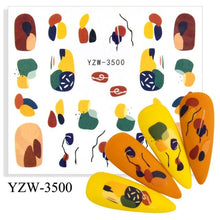 Load image into Gallery viewer, Water Decal Nail Art Decorations Nail Sticker Tattoo Full Cover Beauty Decals Manicure Supplies Accessories  Women Kids Girls Manicure Decoration Nail Art Supplies 3D Self-Adhesive Nail Decals Designer Nail Stickers for Acrylic Nails
