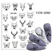 Load image into Gallery viewer, Water Decal Nail Art Decorations Nail Sticker Tattoo Full Cover Beauty Decals Manicure Supplies Accessories  Women Kids Girls Manicure Decoration Nail Art Supplies 3D Self-Adhesive Nail Decals Designer Nail Stickers for Acrylic Nails
